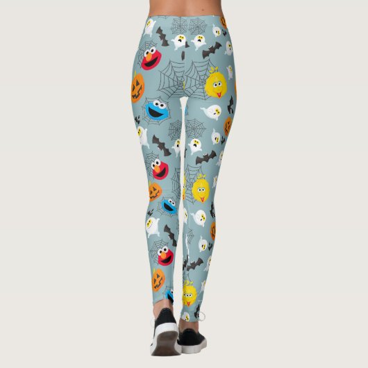 SesamStreet Niedlich Halloween Pattern Leggings (Rückseite)