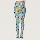 SesamStreet Niedlich Halloween Pattern Leggings (Vorderseite)
