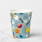SesamStreet Niedlich Halloween Pattern Pappbecher (Vorderseite)