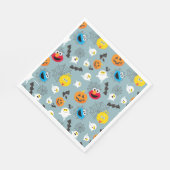 SesamStreet Niedlich Halloween Pattern Serviette (Ecke)