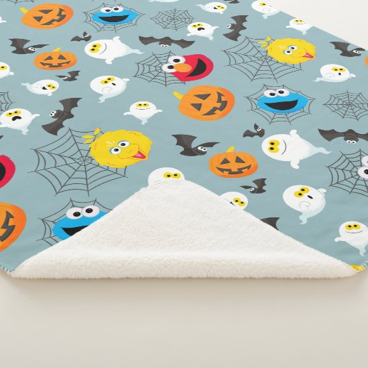 SesamStreet Niedlich Halloween Pattern Sherpadecke (3/4)