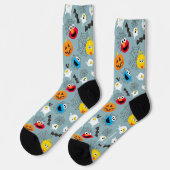 SesamStreet Niedlich Halloween Pattern Socken (Linkes Detail)