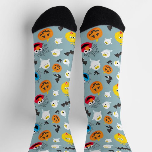 SesamStreet Niedlich Halloween Pattern Socken (Oben)