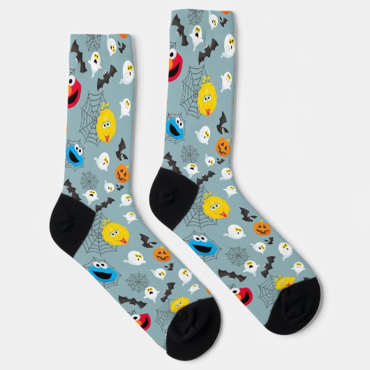 SesamStreet Niedlich Halloween Pattern Socken (Rechts)