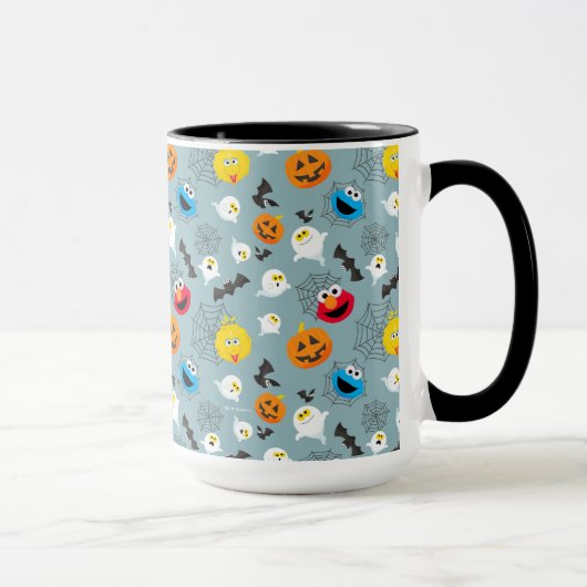 SesamStreet Niedlich Halloween Pattern Tasse (Rechts)