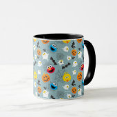 SesamStreet Niedlich Halloween Pattern Tasse (VorderseiteRechts)
