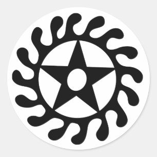 Sese Wo Soban   Symbol Lebensdauerveränderungen &  Runder Aufkleber