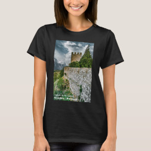 Sesimbra mittelalterliche Burg und Mauern, Portuga T-Shirt