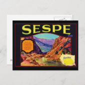 Sespe Lemons Postkarte (Vorne/Hinten)