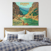 Sespe Orange LabelFillmore, CA Leinwanddruck (Insitu (Schlafzimmer))