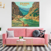 Sespe Orange LabelFillmore, CA Leinwanddruck (Insitu (Wohnzimmer))