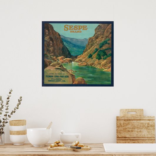 Sespe Orange LabelFillmore, CA Poster (Küche)