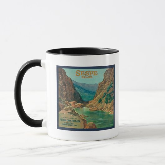Sespe Orange LabelFillmore, CA Tasse (Links)