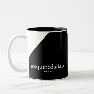 Sesquipedalian Zweifarbige Tasse