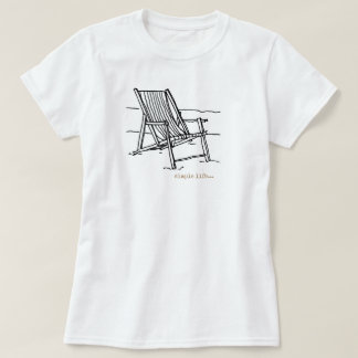Sessel Adirondak am Strand T-Shirt