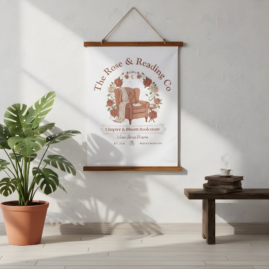 Sessel Blumen Teppich Wandbehang