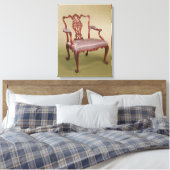 Sessel von Thomas Chippendale, c.1760 Leinwanddruck (Insitu (Schlafzimmer))