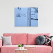 Sessellift, gefroren leinwanddruck (Insitu (Wohnzimmer))