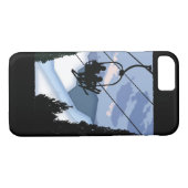 Sessellift voll der Skifahrer Case-Mate iPhone Hülle (Rückseite (Horizontal))