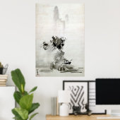 Sesshu Toyo Haboku - Landschaft Sansui Poster (Heimbüro)