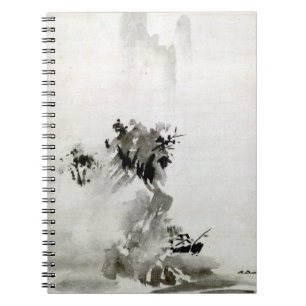 Sesshu Toyo Haboku-Sansui Landschaftspopster Notizblock