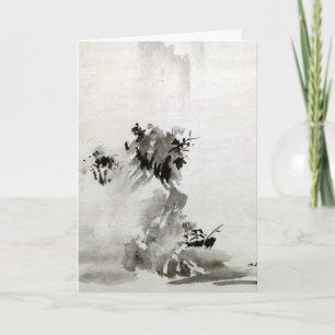 Sesshu Toyo Haboku-Sansui Landschaftsposter Karte