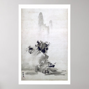 Sesshu Toyo Haboku-Sansui Landschaftsposter Poster