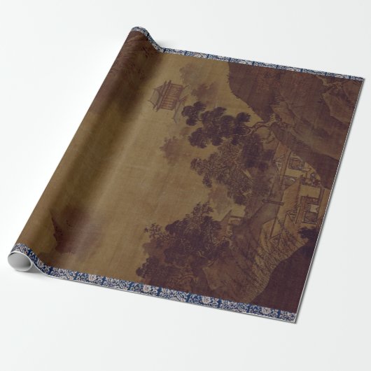 Sesshu Toyo Landschaft von vier Jahreszeiten - Geschenkpapier (Ungerollt)