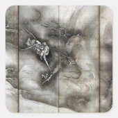 Sesson Shūkei Dragon Quadratischer Aufkleber (Vorderseite)