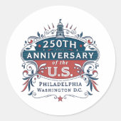 SESTERCENTENNIAL RUNDER AUFKLEBER (Vorderseite)