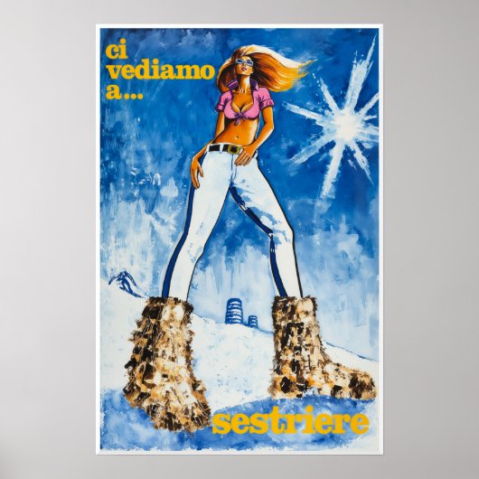 Sestriere, Italien Poster (Vorne)