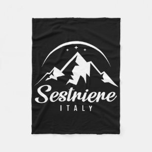 Sestriere Italy Ski Resort Skifahren Snowboarden S Fleecedecke