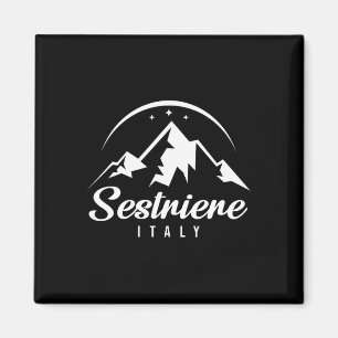 Sestriere Italy Ski Resort Skifahren Snowboarden S Magnet