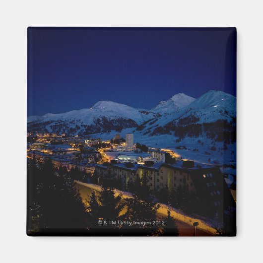 Sestriere - Zuhause des olympischen Winterskis 200 Magnet (Vorne)