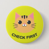 Set 1 - Cat Button - "Karo zuerst" (Vorderseite)