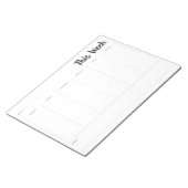Set 1 Diese Woche Planer Notepad Notizblock (angewinkelt)