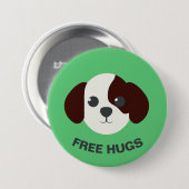 Set 1 - Hunde-Button - "Gratis-Hugs" Button (Vorne & Hinten)