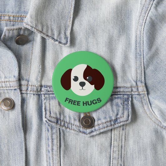 Set 1 - Hunde-Button - "Gratis-Hugs" Button (Beispiel)