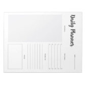 Set 1 Tagesplaner Notepad Notizblock (Vorderseite)