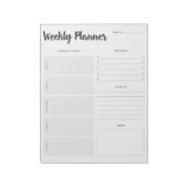 Set 1 Wochenplaner Notepad Notizblock (Rotiert)