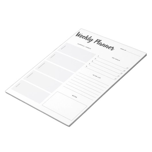 Set 1 Wochenplaner Notepad Notizblock (angewinkelt)