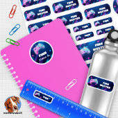 Set - 24 Namensaufkleber Gaming | Aufkleber