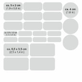 Set - 24 Namensaufkleber Pferde Herzchen rosa | Aufkleber