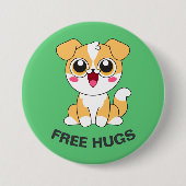Set 2 - Hunde-Button - "Gratis-Hugs" Button (Vorderseite)