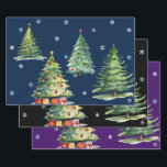 Set 3 Elegante Night Christmas Tree Geschenkwraps Geschenkpapier Set<br><div class="desc">Set von drei hochwertigen Flachblättern,  die sich ergänzen und zugleich einladende Weihnachtsverpackungen anbieten,  um Ihre Weihnachtsgeschenke zu stimulieren. Vielen Dank für Ihre Aufmerksamkeit; wir schätzen Ihr Geschäft bei Paws Charming.</div>