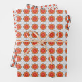 Set 3 für Fuzz geometrisches Muster Geschenkpapier Set (Beispiel)