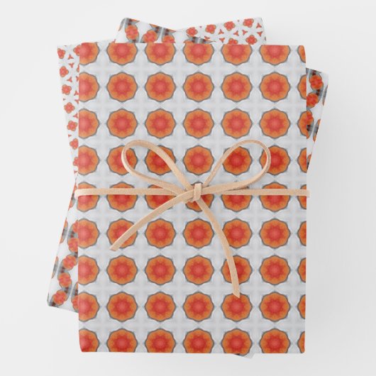 Set 3 für Fuzz geometrisches Muster Geschenkpapier Set (Beispiel)