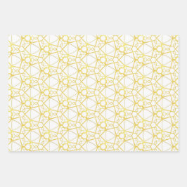 Set 3 Geschenkpapier, elegant und modern Geschenkpapier Set