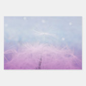 Set 3 Löwenzahn wünscht Samenkopf Geschenkpapier Set (Vorderseite 3)