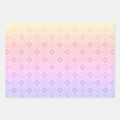 Set 3 Nahtloses Maschenmuster Geschenkpapier Set (Vorderseite 3)